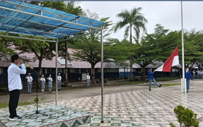 Hujan Berderai, Upacara Selesai lebih Cepat, Tetap Semangat!